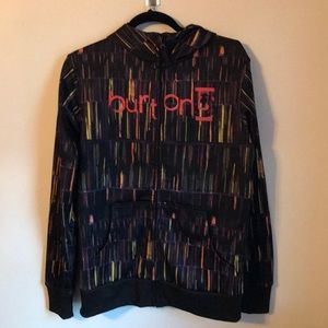 Men’s burton zip up hoodie small black